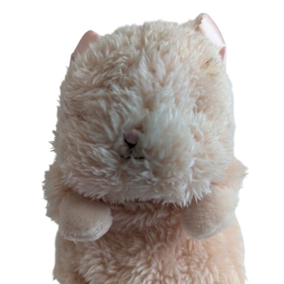 Bunnies By The Bay Wee Purr-ty Kitty Pink Cat Peach Kitten Plush Soft NWT 7" - Picture 7 of 11